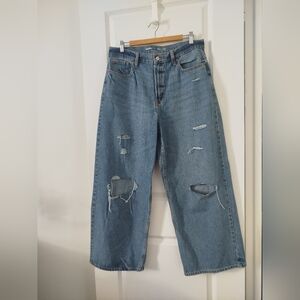 Old Navy Light Blue Distressed Boyfriend Jeans